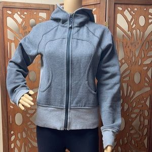 Lululemon Gray/Black Scuba Full Zip Hoodie